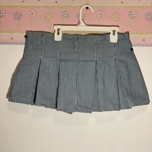 Almost Famous Blue and White Striped Skort